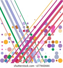 Background of colored geometric shapes