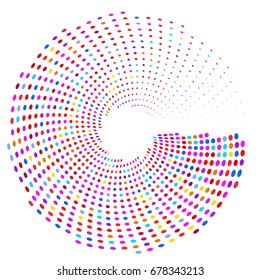 Background of colored geometric shapes