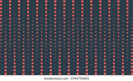 Background with colored halftone squares line pattern vector