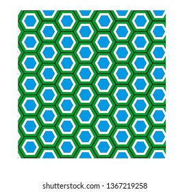A background of colored hexagons is a vivid colored background