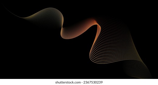 Fondo de las líneas de color. Diseño colorido de formas lisas. Diseño para el diseño de embalajes, ilustración musical, tecnología e ideas creativas