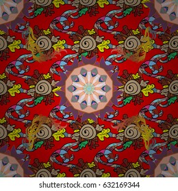 Background. Colored mandalas element. Vector illustration.