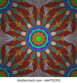 Background. Colored mandalas element. Vector illustration.