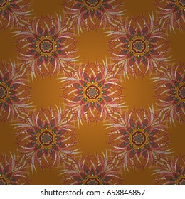 Background with colored ornament mandala, based on ancient greek and islamic ornaments. For wedding invitation, book cover or flyer.