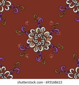 Background with colored ornament mandala, based on ancient greek and islamic ornaments. For wedding invitation, book cover or flyer.