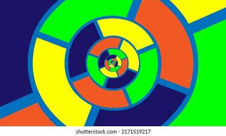 Background colored spaced circular shapes in continuation