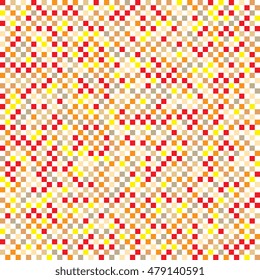 Background of colored squares. Abstract background of geometric shapes. Geometric mosaic of squares. Vector illustration