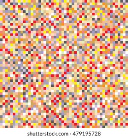 Background of colored squares. Abstract background of geometric shapes. Geometric mosaic of squares. Vector illustration