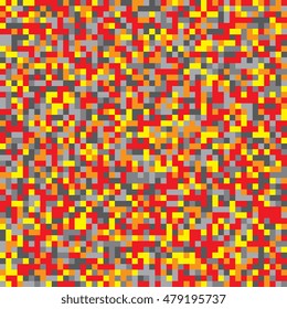 Background of colored squares. Abstract background of geometric shapes. Geometric mosaic of squares. Vector illustration