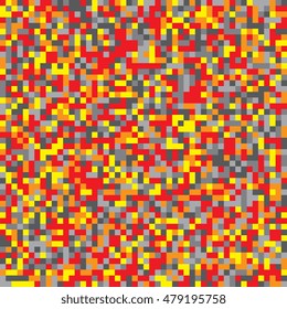 Background of colored squares. Abstract background of geometric shapes. Geometric mosaic of squares. Vector illustration