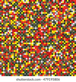 Background of colored squares. Abstract background of geometric shapes. Geometric mosaic of squares. Vector illustration