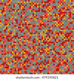 Background of colored squares. Abstract background of geometric shapes. Geometric mosaic of squares. Vector illustration