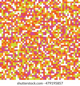Background of colored squares. Abstract background of geometric shapes. Geometric mosaic of squares. Vector illustration