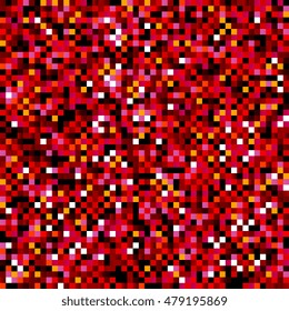 Background of colored squares. Abstract background of geometric shapes. Geometric mosaic of squares. Vector illustration