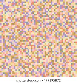 Background of colored squares. Abstract background of geometric shapes. Geometric mosaic of squares. Vector illustration