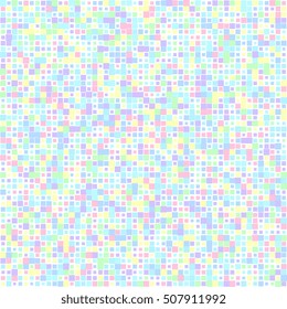 Background of colored squares. Abstract background of geometric shapes. Geometric mosaic of squares. Vector illustration