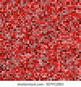 Background of colored squares. Abstract background of geometric shapes. Geometric mosaic of squares. Vector illustration