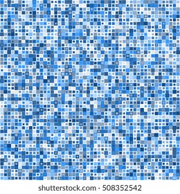 Background of colored squares. Abstract background of geometric shapes. Geometric mosaic of squares. Vector illustration