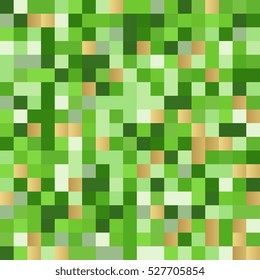 Background of colored squares. Abstract background of geometric shapes. Geometric mosaic of squares. Vector illustration