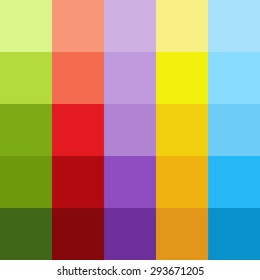 background of colored squares in different shades