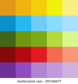background of colored squares in different shades