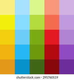 background of colored squares in different shades