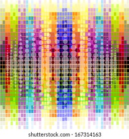 Background of colored squares. Vector