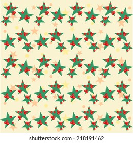 Background with colored stars and dots