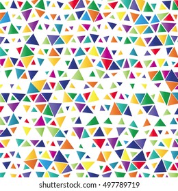background with colored triangles