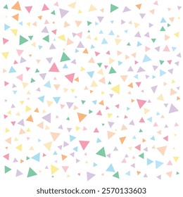 background of colored triangles on white background