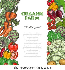 Background with colored vegetables