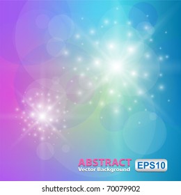Background - colorful abstract lights, vector.