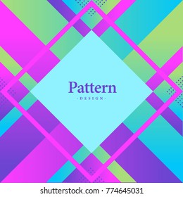background colorful abstract pattern square modern design template