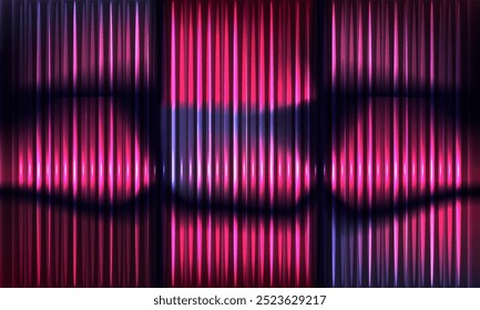 Fundo com formas abstratas coloridas. A textura com nervuras do vidro com uma sobreposição de realces claros. Ilustração vetorial.