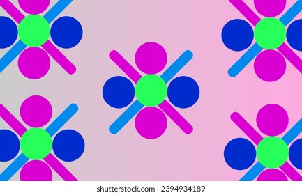 Background with colorful ball shapes, vector abstract bubble background