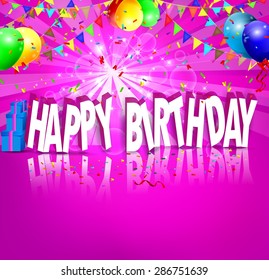 background with colorful balloons 
