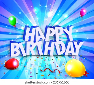 background with colorful balloons 
