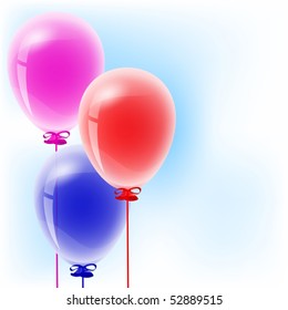 Background with  colorful balloons