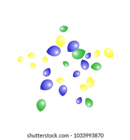 Background with Colorful balloons. Simple Feminine Pattern for Card, Invitation, Print. Trendy Decoration with Beautiful balloons. 
