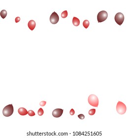 Background with Colorful balloons. Simple Feminine Pattern for Card, Invitation, Print. Trendy Decoration with Beautiful balloons. 
