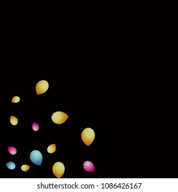 Background with Colorful balloons. Simple Feminine Pattern for Card, Invitation, Print. Trendy Decoration with Beautiful balloons. 
