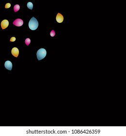 Background with Colorful balloons. Simple Feminine Pattern for Card, Invitation, Print. Trendy Decoration with Beautiful balloons. 
