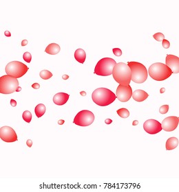 Background with Colorful balloons. Simple Feminine Pattern for Card, Invitation, Print. Trendy Decoration with Beautiful balloons. 
