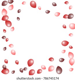 Background with Colorful balloons. Simple Feminine Pattern for Card, Invitation, Print. Trendy Decoration with Beautiful balloons. 