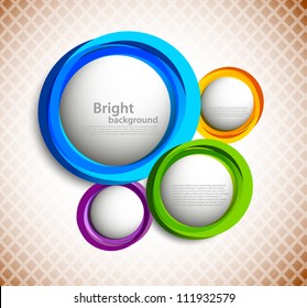 Background with colorful circles