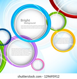 Background with colorful circles