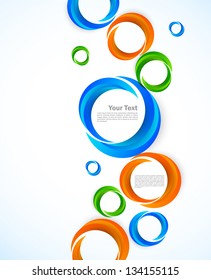Background with colorful circles