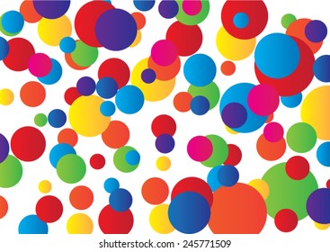 background with colorful circles