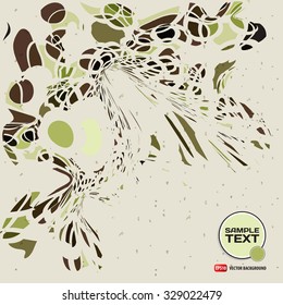 Background of colorful circles and dots with space for text