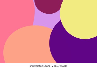 background of colorful circles that overlap each other